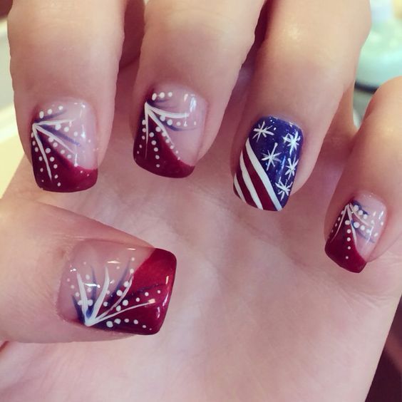 nail art design for july 4