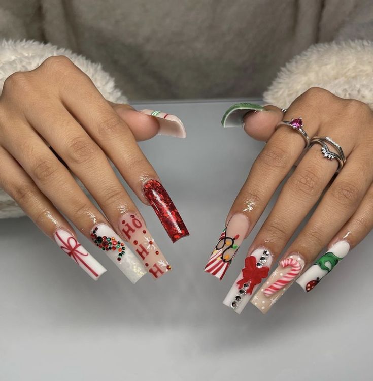 nail inspo weihnachten