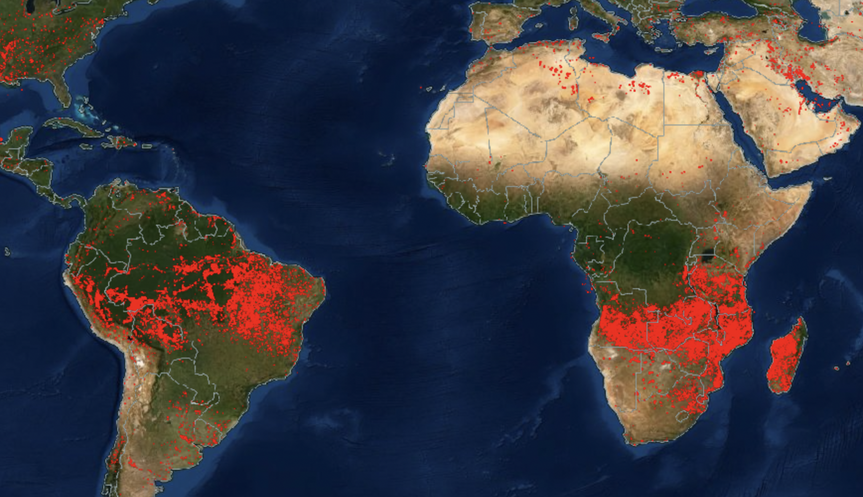 nasa fire map