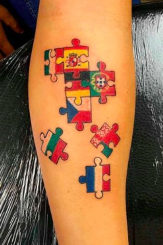 national flag tattoo