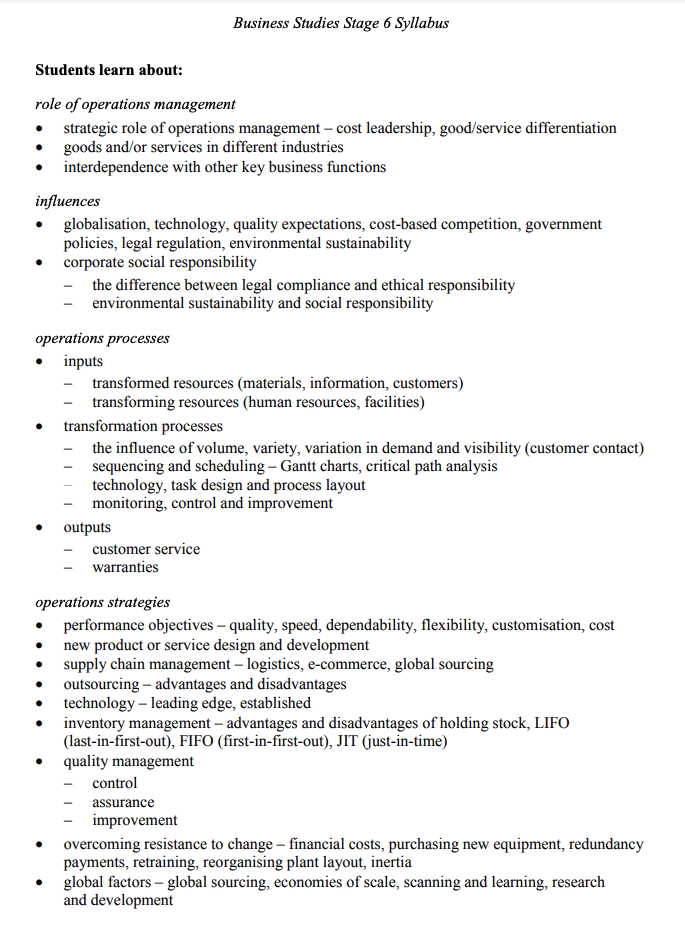 nesa business studies syllabus