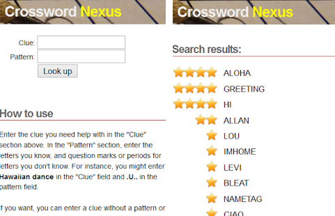 nexus crossword