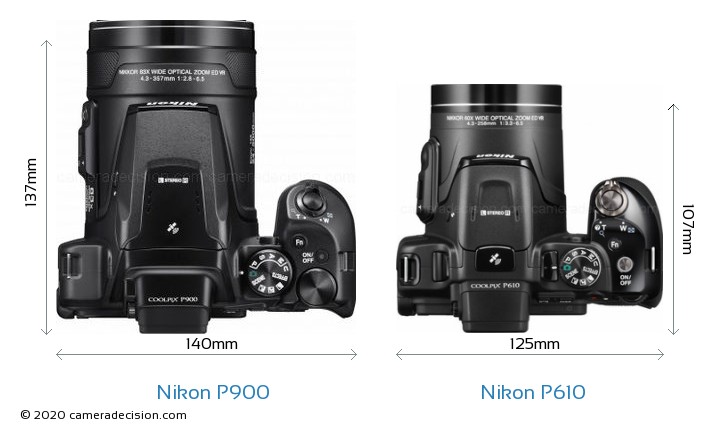 nikon p610 vs p900