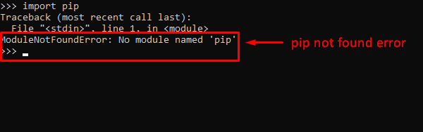 no module named pip windows