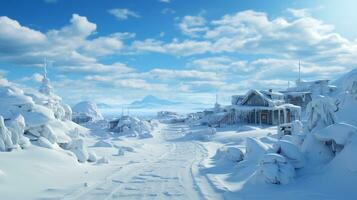 north pole background realistic