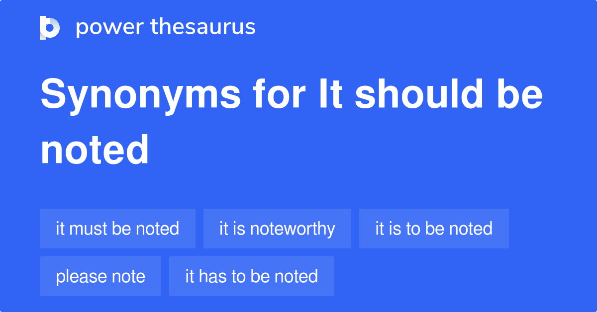 noted thesaurus