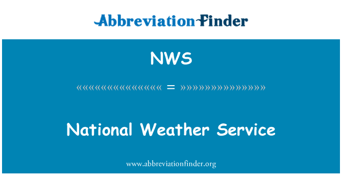 nws abbreviation