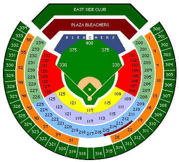 oakland athletics seating chart