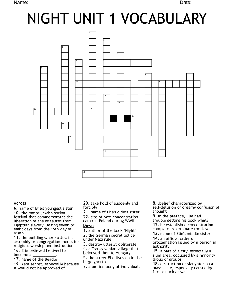 official order crossword clue