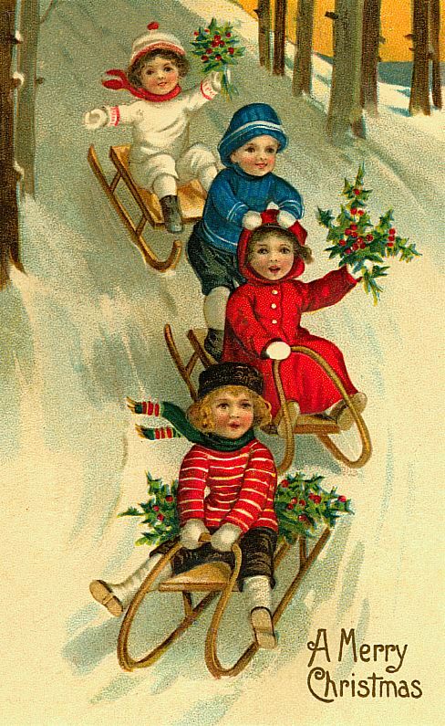 old fashioned christmas cards