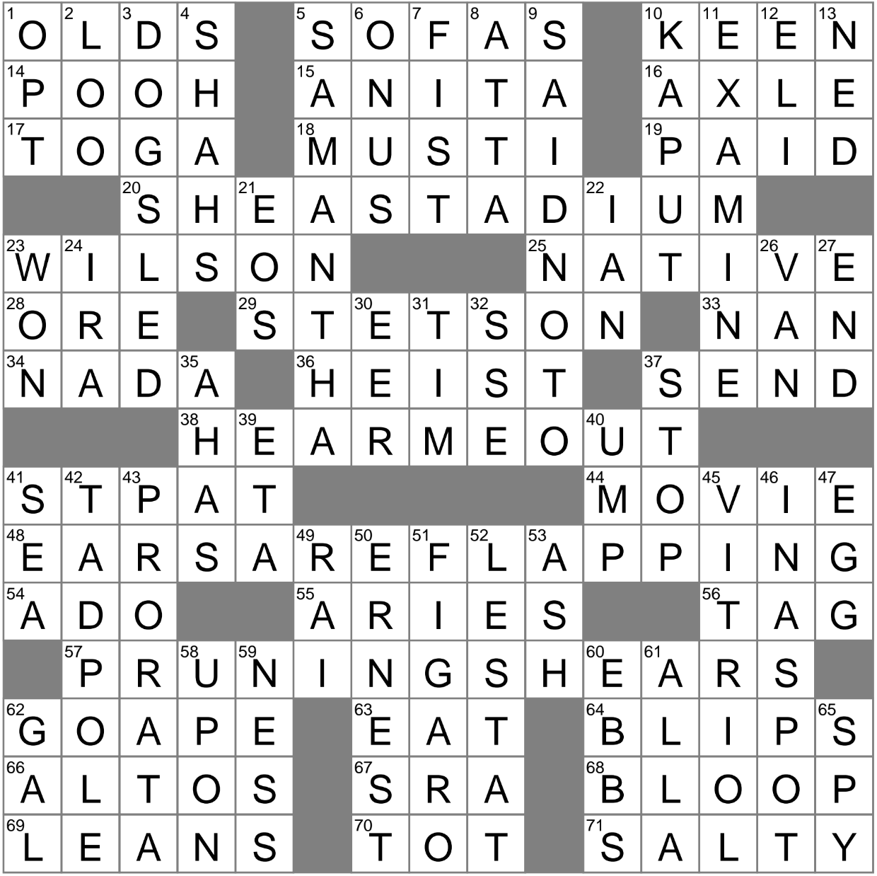 old oldsmobile crossword clue