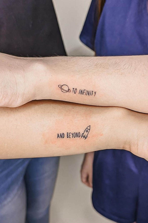 one sided love tattoo
