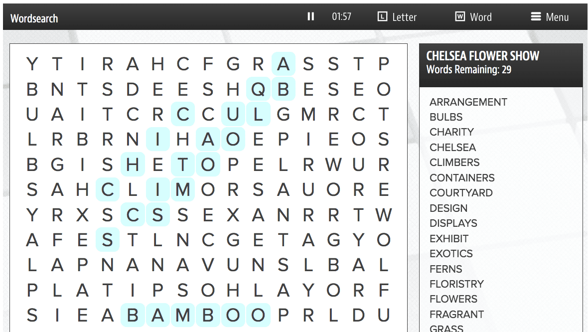 online word search puzzles free