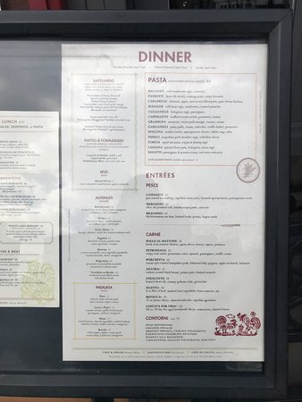 osteria morini nyc menu