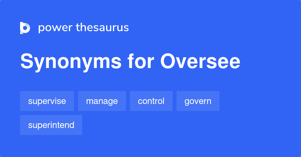 oversee thesaurus