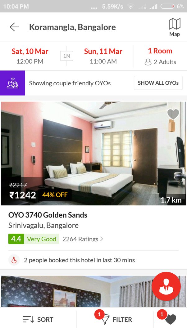 oyo rooms price