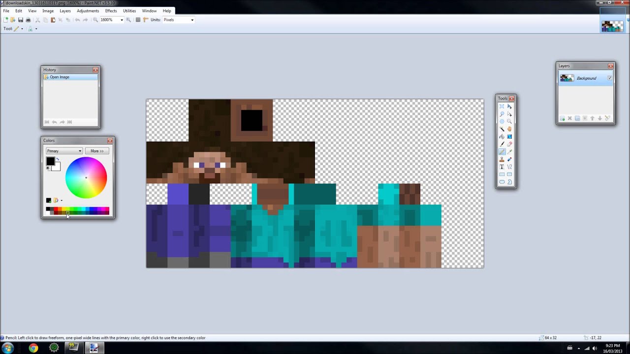 paint skin minecraft