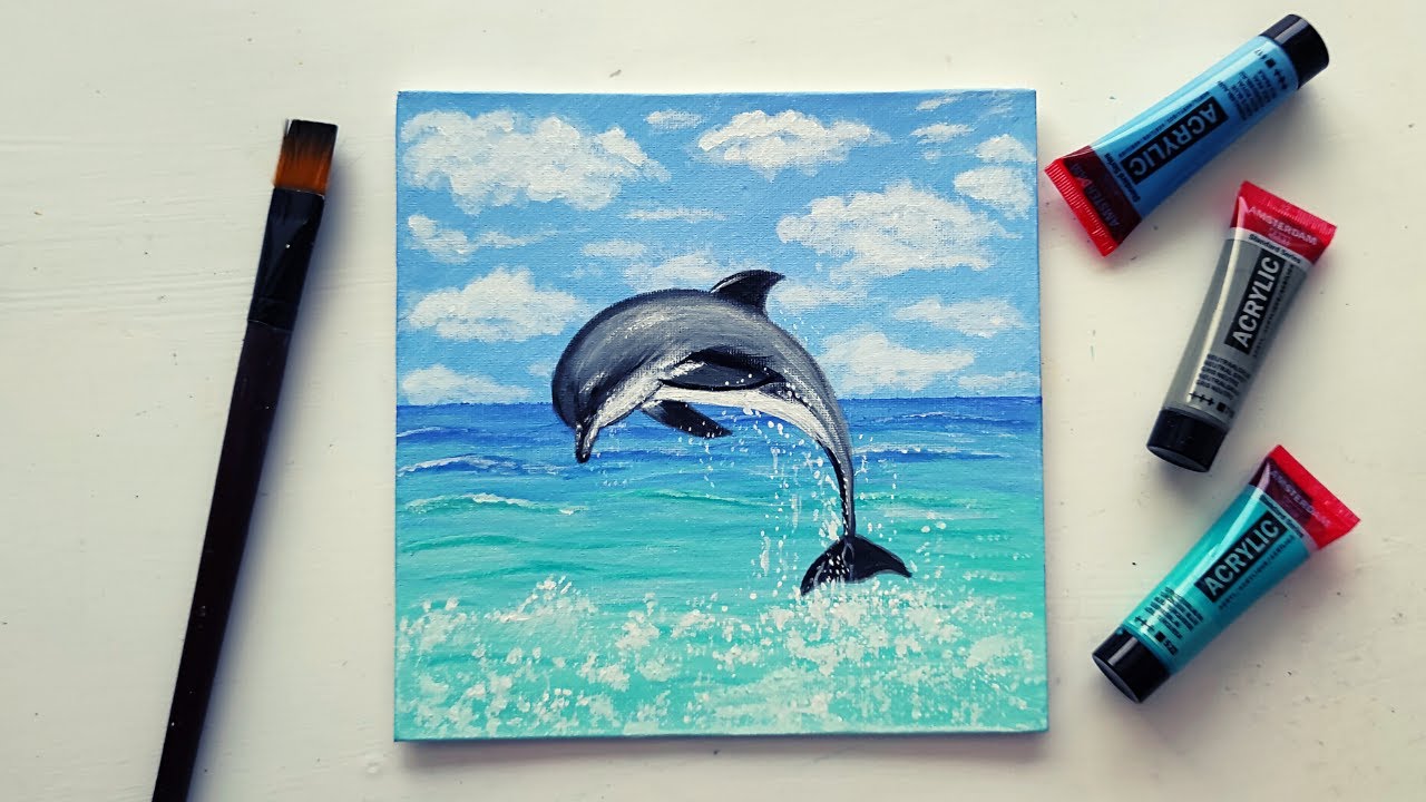 painting of a dolphin