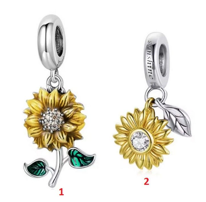 pandora sunflower charm