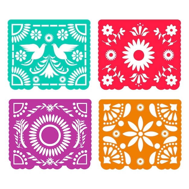 papel picado mexicano png