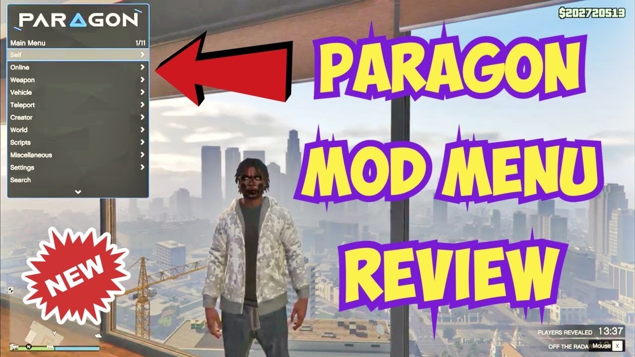 paragon mod menu gta 5