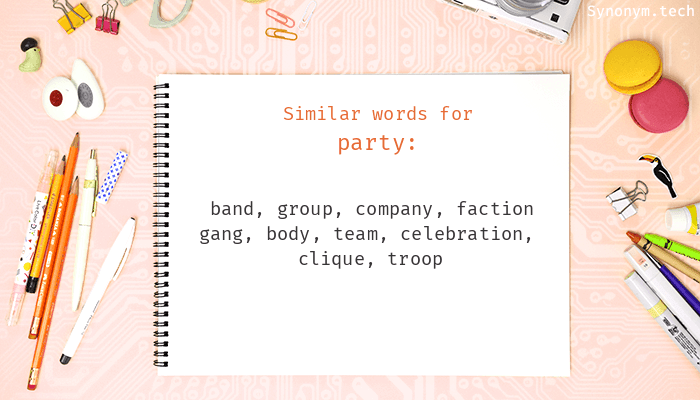 party synonyms in english