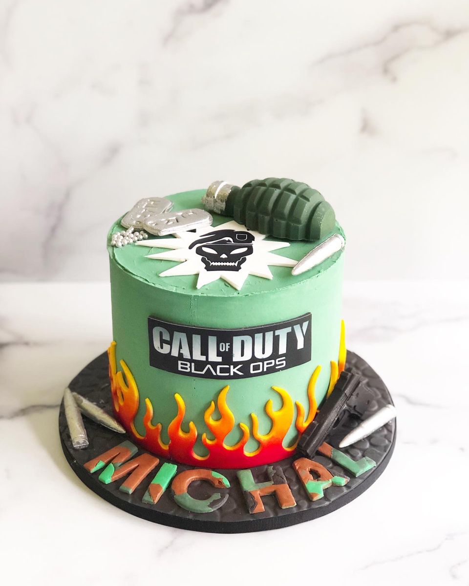 pastel de call of duty