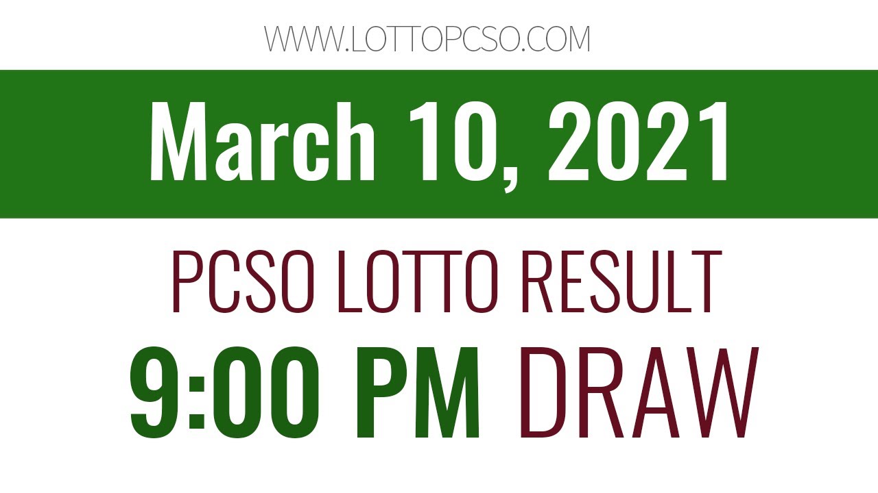 pcso lotto result march 10 2021