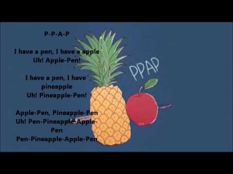 pen pineapple lyrics