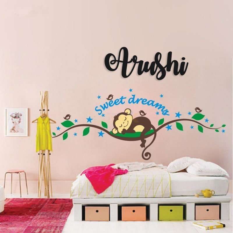 personalised name wall stickers