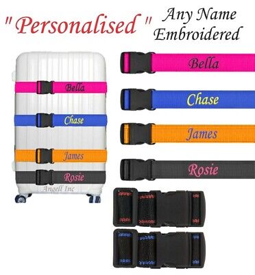 personalized straps for suitcases