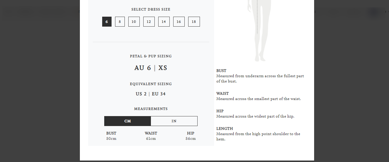 petal and pup size guide