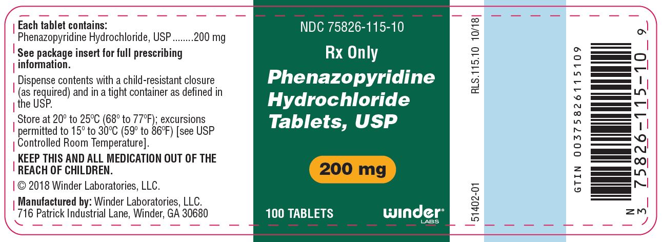 phenazopyridine 200 mg tablet