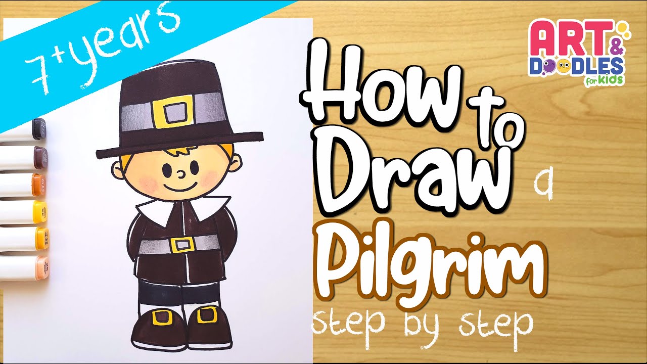 pilgrim cartoon drawing