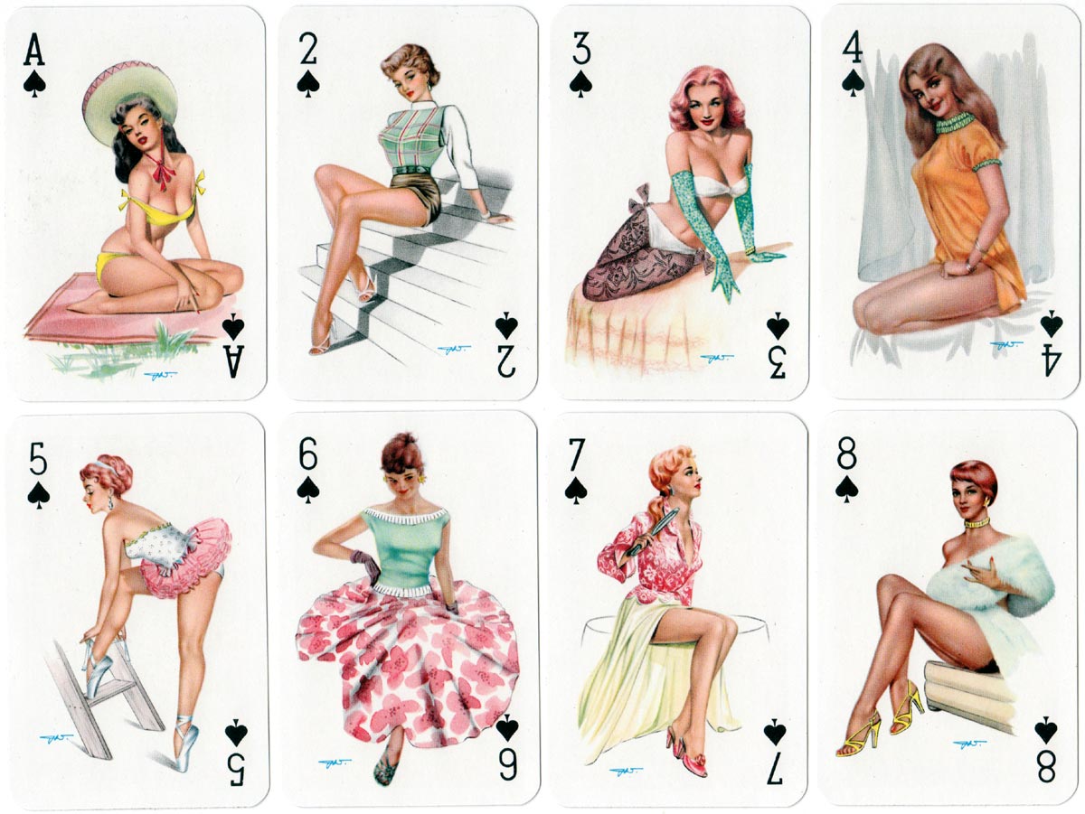 pin up playing cards