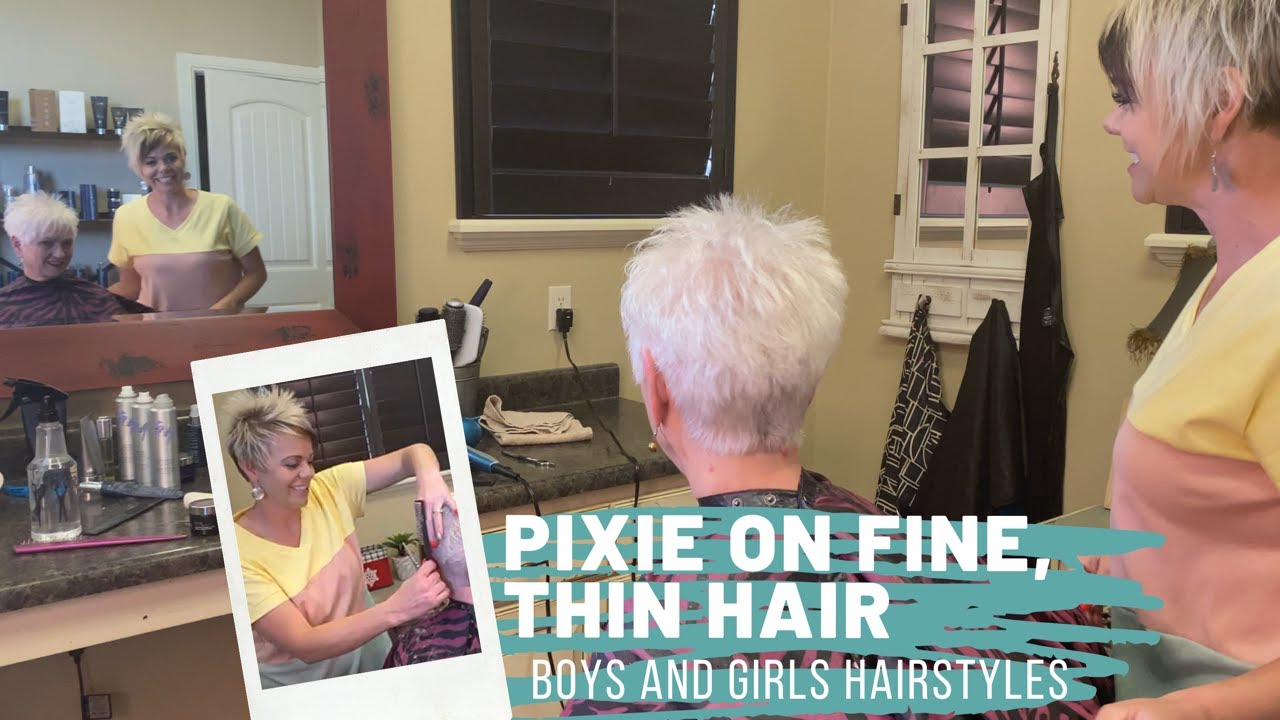 pixie cut for thin hair