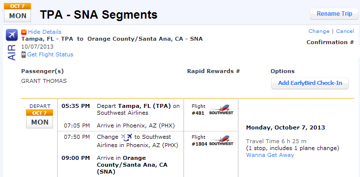 plane tickets to tampa florida