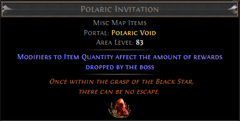 poe polaric invitation