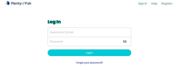 pof login password