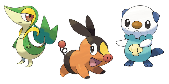 pokemon 5th gen starters