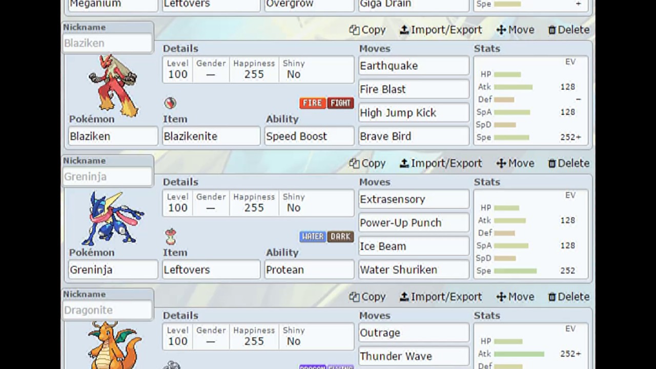 pokemon showdown teambuilder