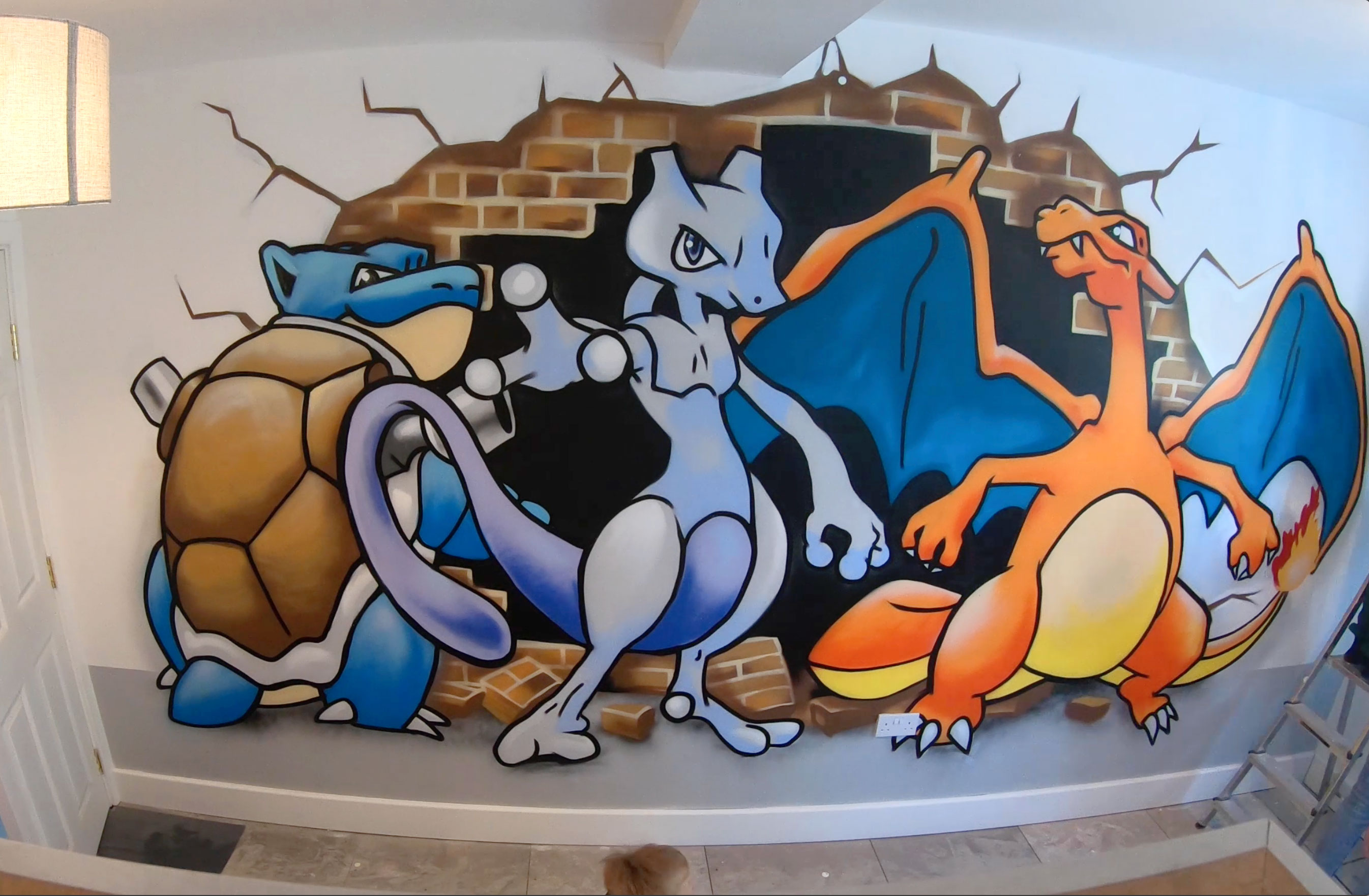 pokemon wall painting