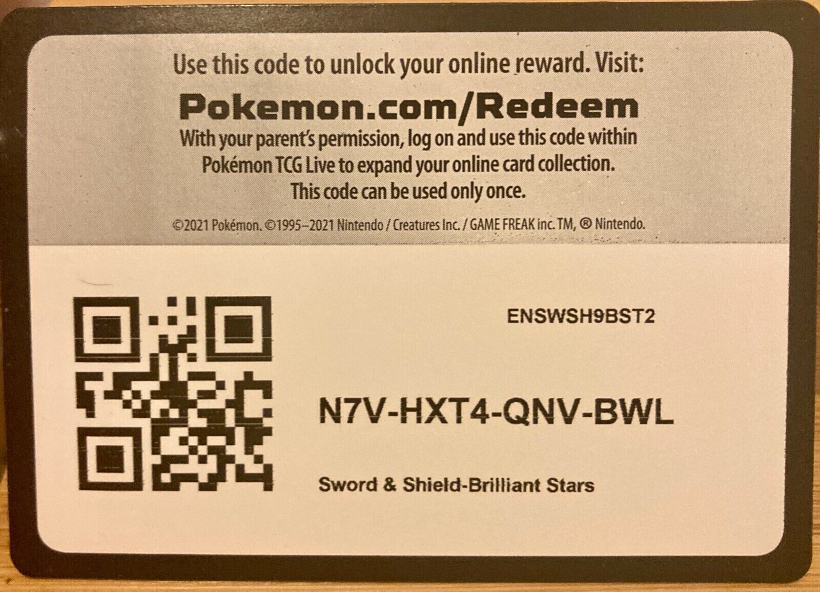 pokémon tcg live code