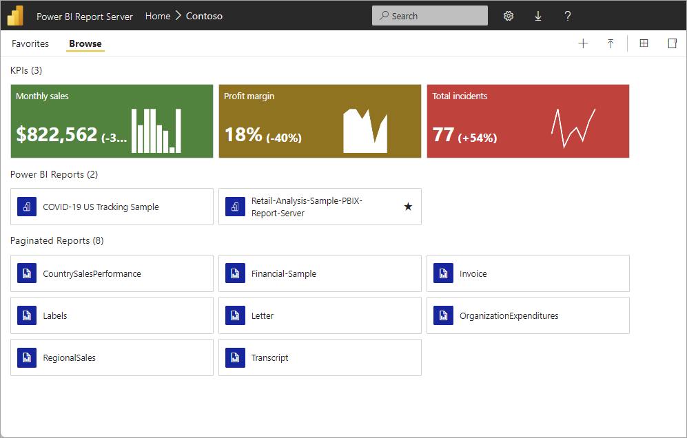 power bi report server