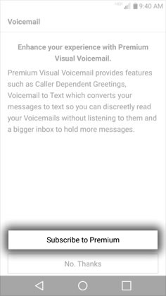 premium visual voicemail