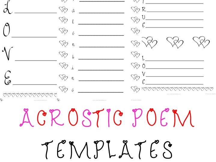 printable acrostics