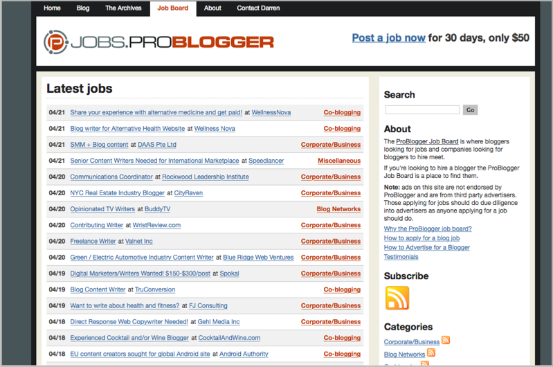 problogger job board