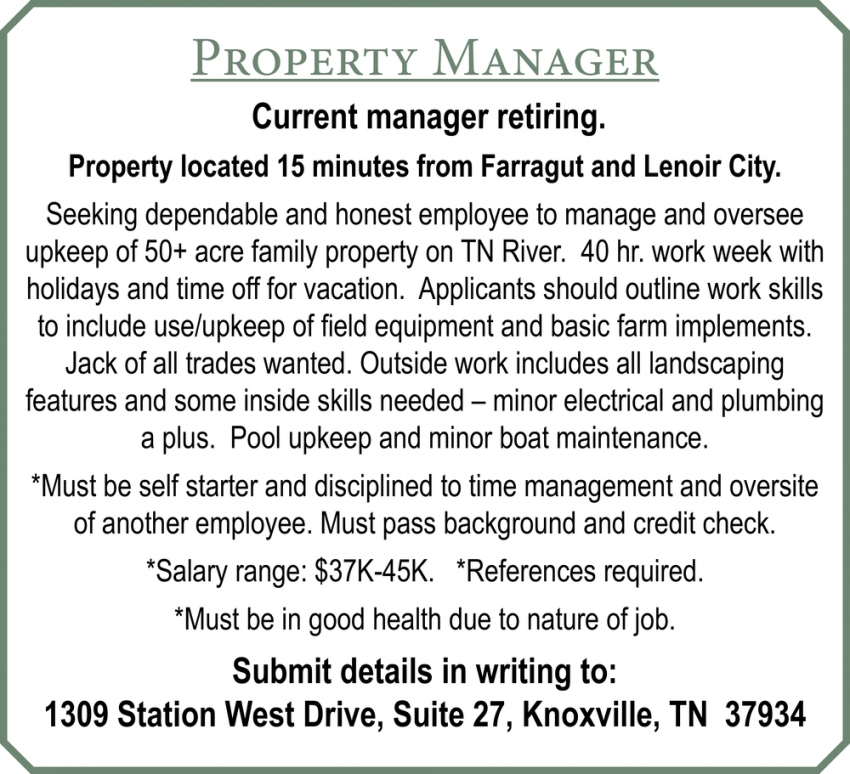 property managers jobs near me