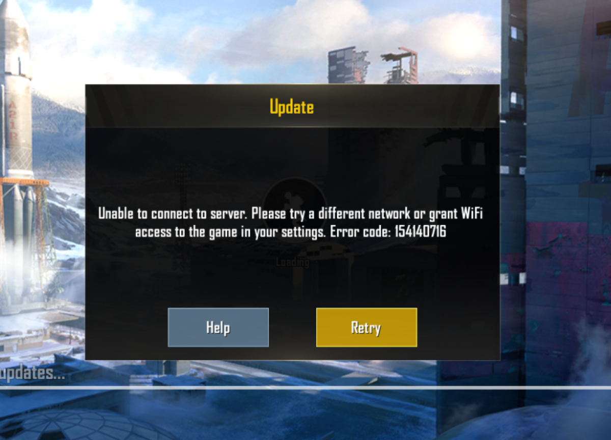 pubg could not connect to server
