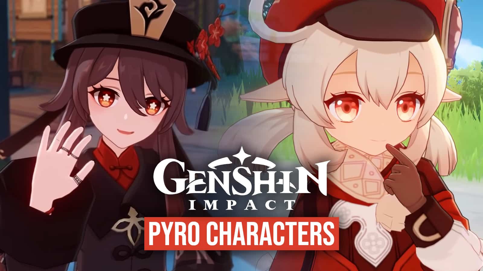 pyro characters genshin impact